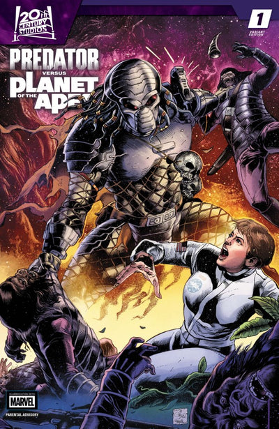 Predator versus Planet of the Apes #1 (2026) - 1:25 Carlos Magno Variant