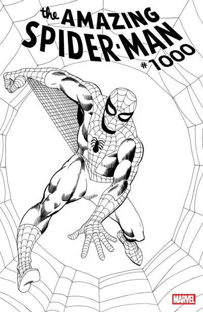 Amazing Spider-Man #1000 (2026) - 1:50 Steve Ditko Black & White Variant