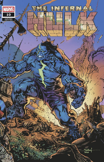 Infernal Hulk #10 (2026) - Jonas Scharf Battle Wraparound Variant