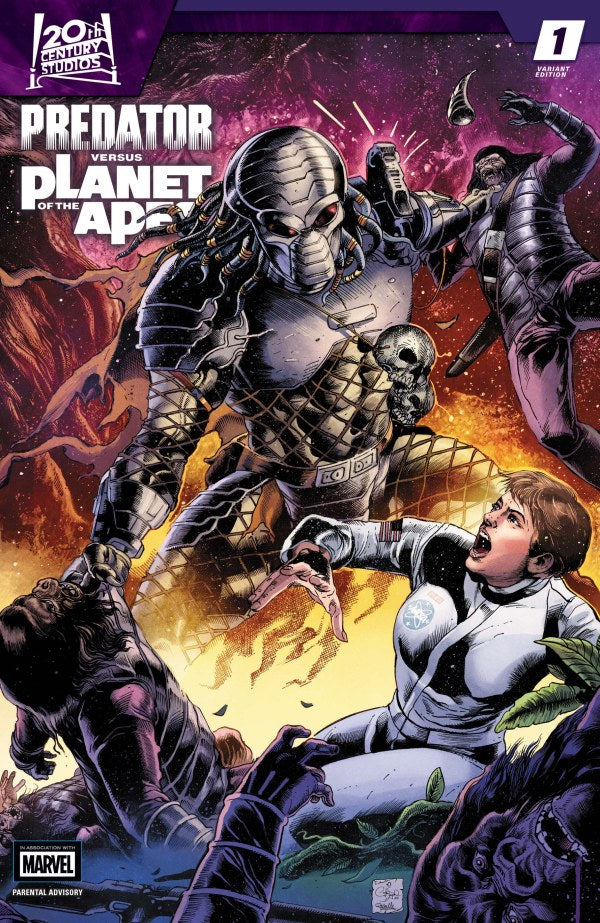 Predator versus Planet of the Apes #1 (2026) - 1:25 Carlos Magno Variant