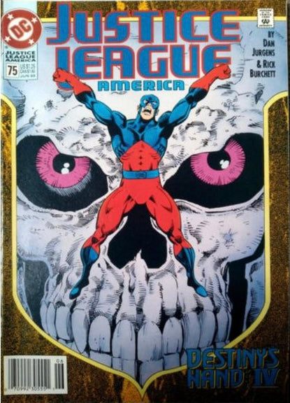 Justice League America #75 (1993) -  Newsstand Edition