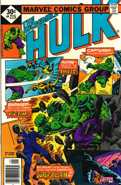 Incredible Hulk #215 (1977) - Whitman Variant