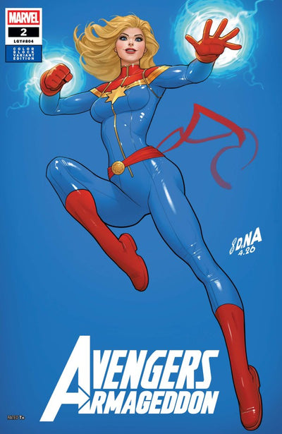Avengers: Armageddon #2 (2026) - David Nakayama Color Block Blue Variant