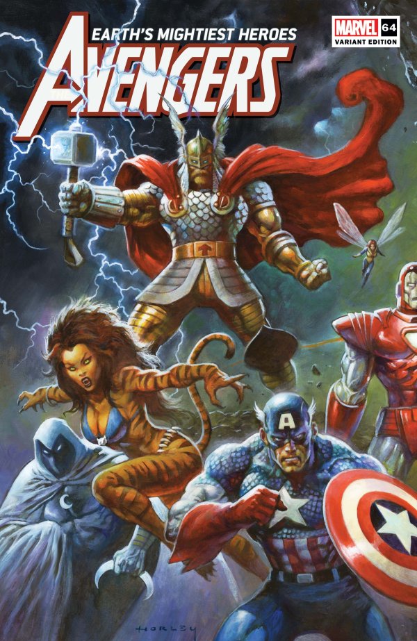Avengers #64 (2023) -Horley 80s Avengers Assemble Connecting Variant