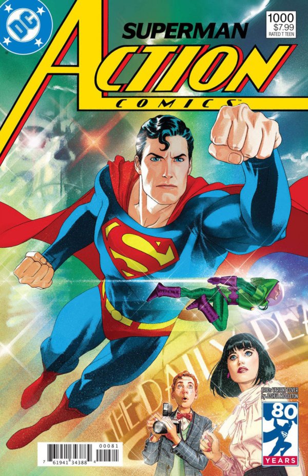 Action Comics #1000 (2018) -Joshua Middleton 1980s Variant