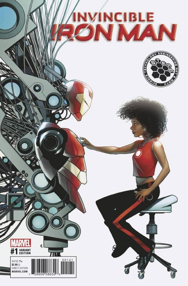 Invincible Iron Man #1 (2016) - 1:10 Mike McKone S.T.E.A.M. Variant