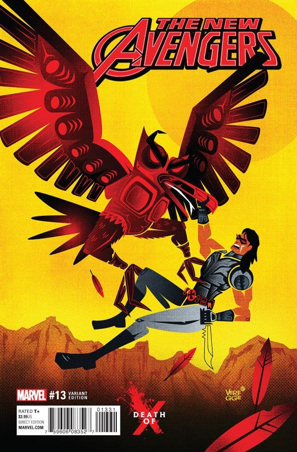 New Avengers #13 (2016) -Jeffrey Veregge Death of X Variant
