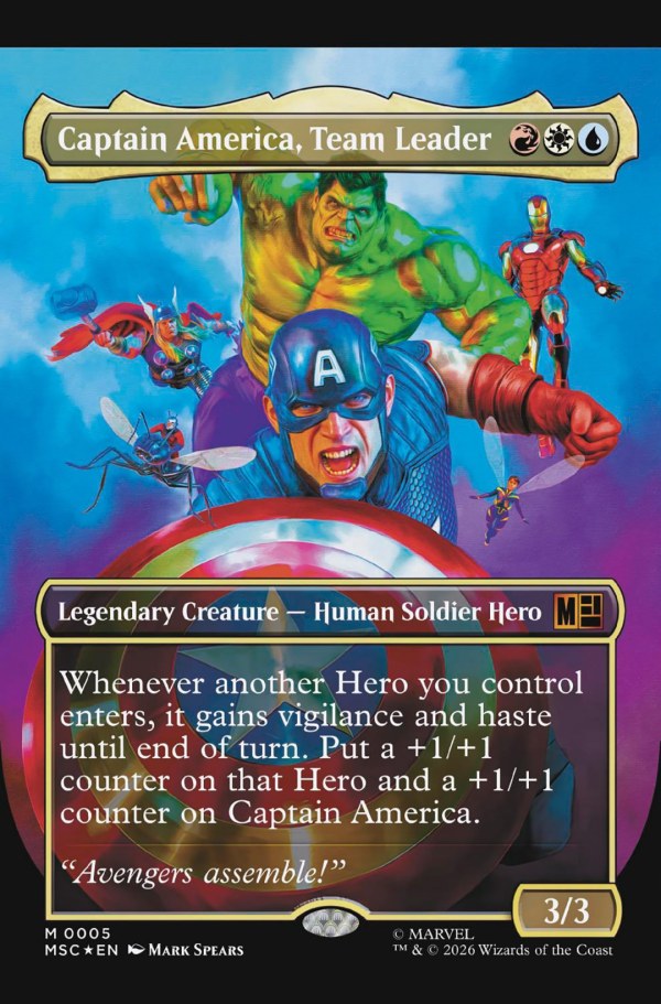 Captain America #12 (2026) - Mark Spears Magic: the Gathering Variant