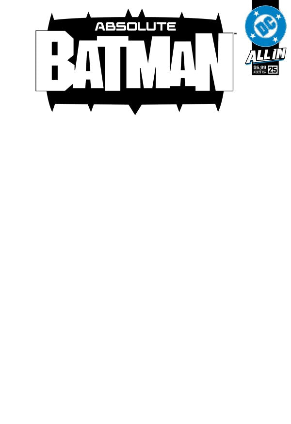 Absolute Batman #25 (2026) - Blank Variant