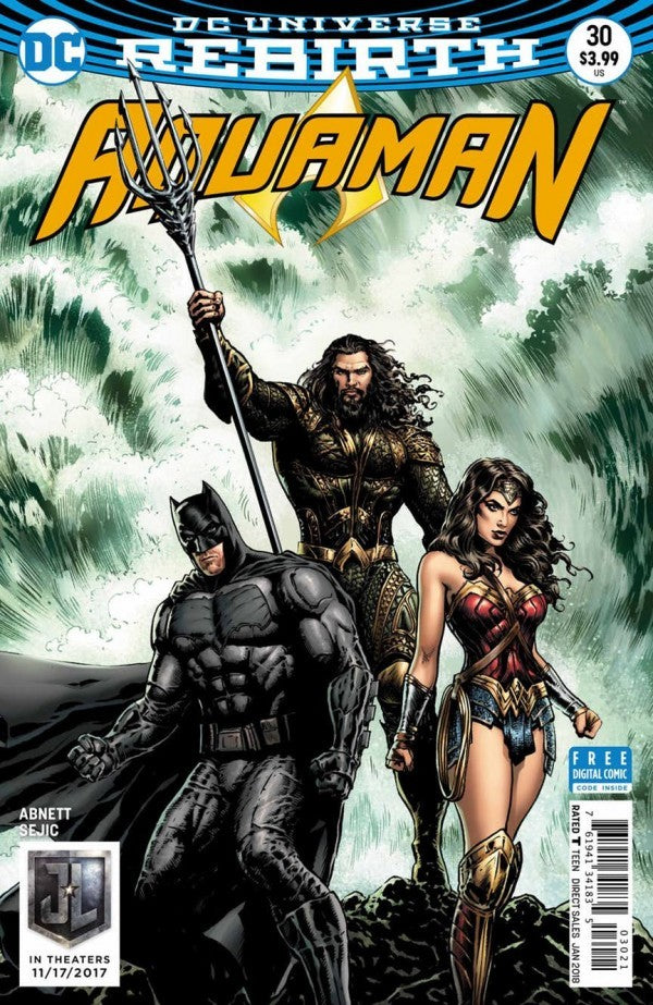 Aquaman #30 (2017) -Liam Sharp Justice League Movie Variant