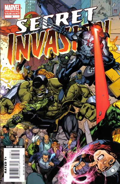 Secret Invasion #3 (2008) - 2nd Printing Leinil Francis Yu