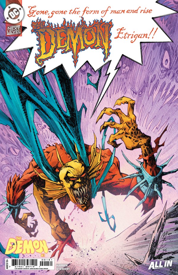 Demon #1 (2026) - 1:25 John McCrea Variant