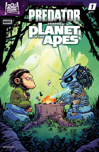 Predator vs. the Planet of the Apes #1 (2026) Skottie Young Variant