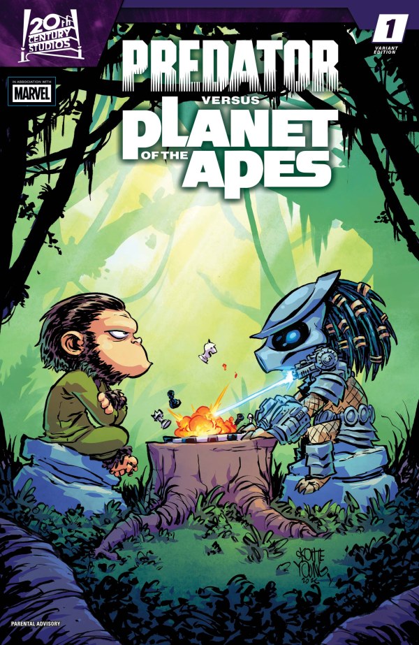 Predator vs. the Planet of the Apes #1 (2026) Skottie Young Variant