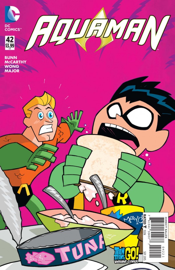 Aquaman #42 (2015) - Craig Roussea Teen TItans Go! Variant