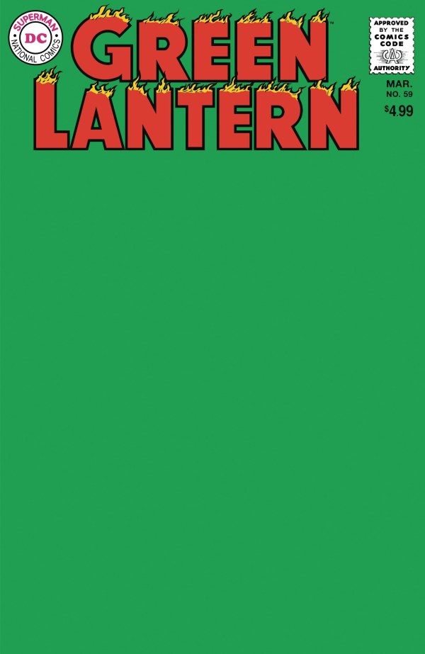 Green Lantern #59 (2024) - Facsimile Edition Blank Variant