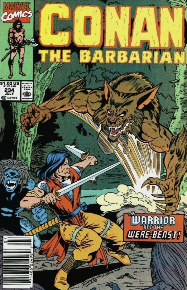 Conan the Barbarian #234 (1990) - Newsstand Edition
