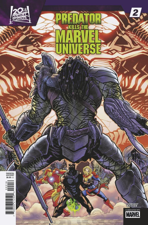 Predator Kills the Marvel Universe #2 (2025) - 1:25 David BaldeÃ³n Variant