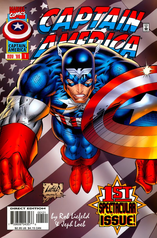 Captain America #1 (1996) - Rob Liefeld Variant (Mid-Grade)