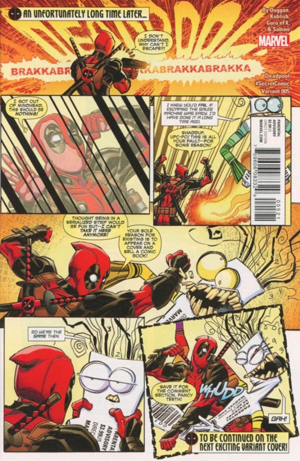 Deadpool #5 (2016) - Secret Comic Variant