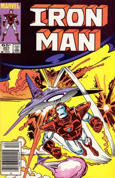 Iron Man #201 (1985) - Newsstand Edition