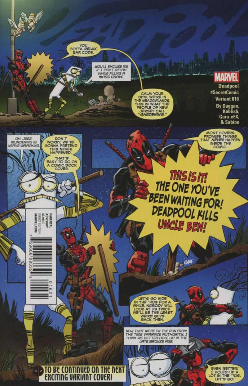 Deadpool #16 (2016) - Scott Koblish #SecretComic Variant