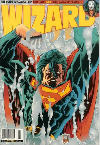 Wizard Magazine #59 (1996) - Superman Cover