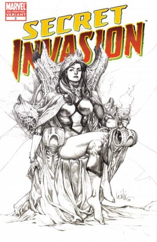 Secret Invasion #3 (2008) - 3rd Printing Leinil Francis Yu Sketch Variant