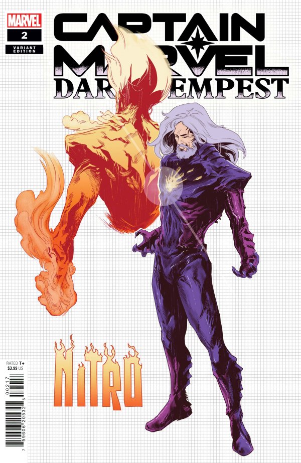 Captain Marvel: Dark Tempest #2 (2023) - 1:10 Villanelli Design Variant