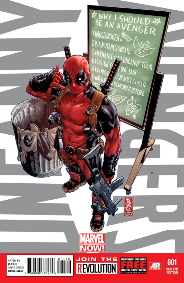 Uncanny Avengers #1 - Mark Brooks Deadpool Call Me Maybe Variant (2012)