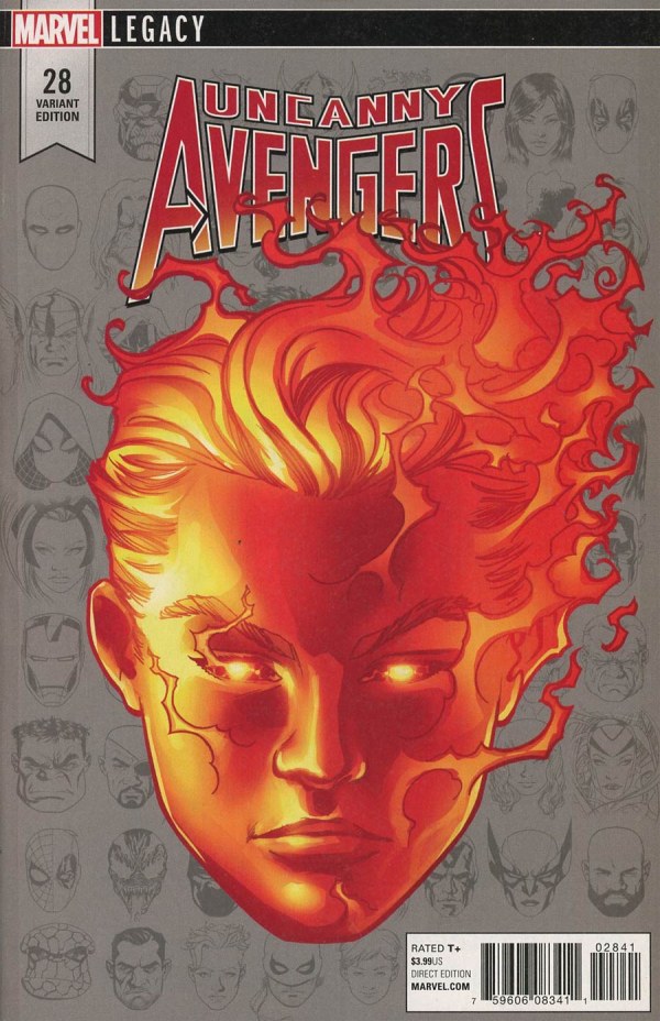 Uncanny Avengers #28 (2017) - 1:10 McKone Legacy Headshot Variant