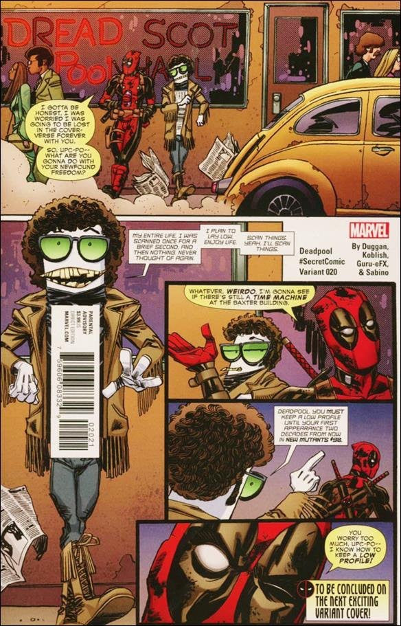 Deadpool #20 (2016) - Scott Koblish #SecretComic Variant