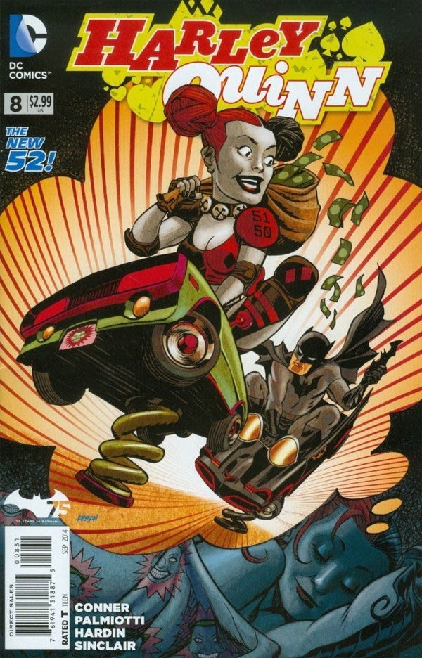 Harley Quinn #8 (2014) - Dave Johnson Batman 75th Anniversary Variant
