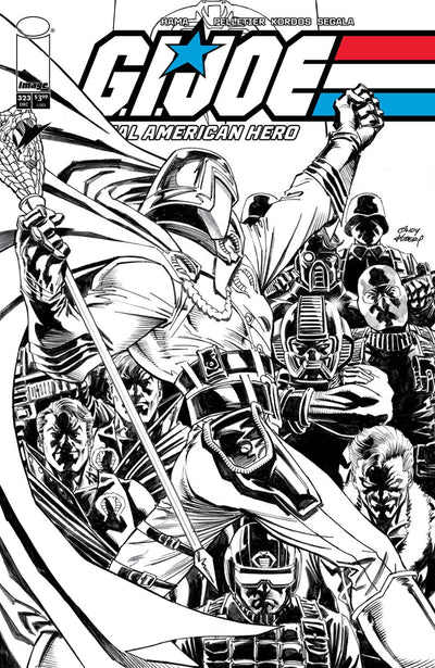 G.I. Joe: A Real American Hero #323 (2025) - Andy Kubert Black & White Variant