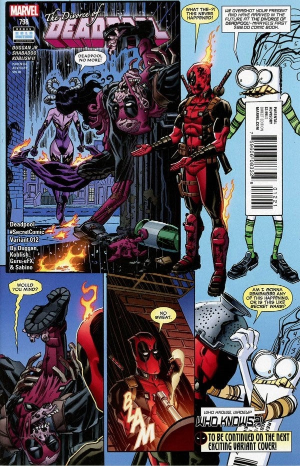 Deadpool #12 (2016) - Scott Koblish #SecretComic Variant