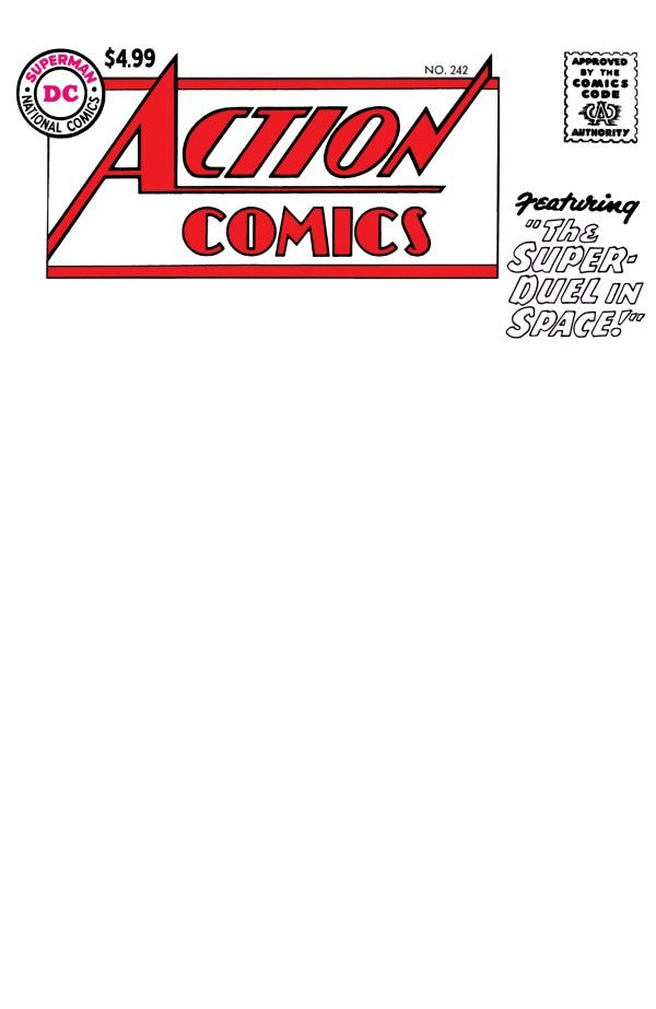 Action Comics #242 (2026) - Facsimile Edition Blank Variant