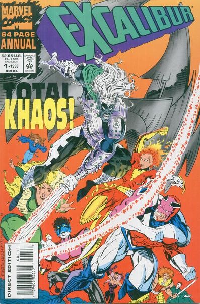 Excalibur Annual #1 (1993) - Polybagged Direct Edition with Card Variant