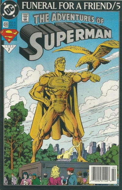 Adventures of Superman #499 Newsstand Edition (1993)