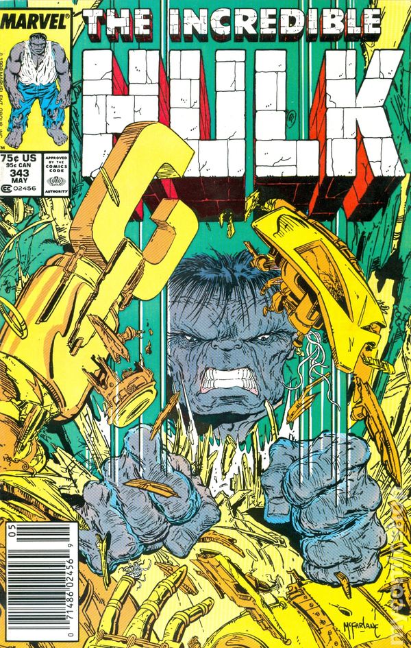 Incredible Hulk #343  (1988) - Newsstand Edition - Low Grade