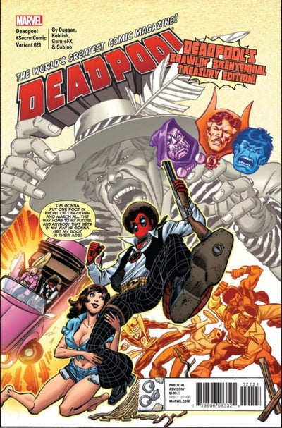 Deadpool #21 (2016) - Scott Koblish #SecretComic Variant
