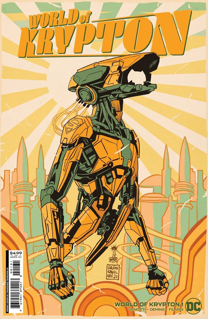 World of Krypton #1 (2018) - 1:25 Francavilla Variant