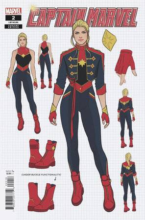 Captain Marvel #2 (2023) - 1:10 Bartel Design Variant
