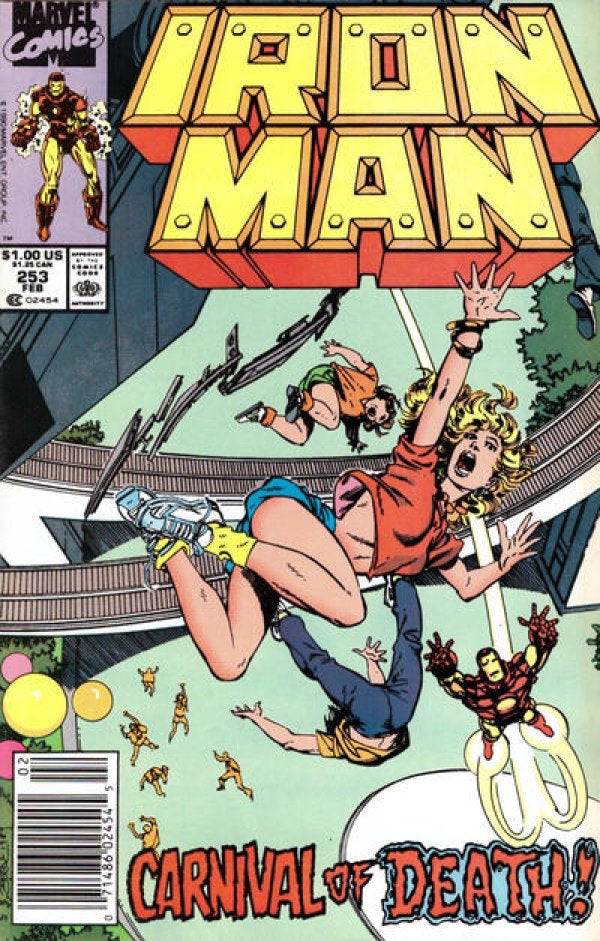 Iron Man #253 (1990) - Newsstand Edition