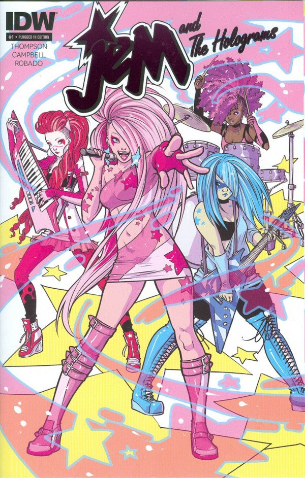 Jem and the Holograms #1 (2015) - Sophie Campbell Plugged In Foil VariantFoil Variant