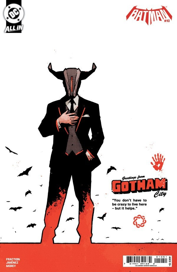Batman #10 (2026) - 1:25 David Aja Variant