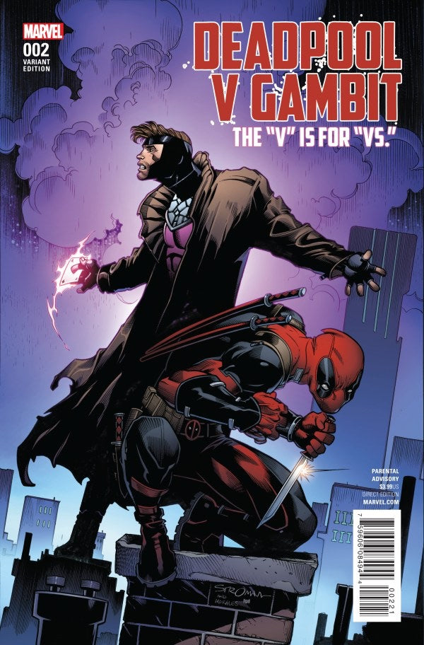 Deadpool v Gambit #2 (2016) - Larry Stroman Variant