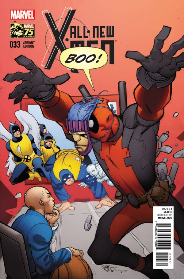 All-New X-Men #33 (2014) - 1:25 Marvel 75th Anniversary Deadpool Photobomb Variant Edition