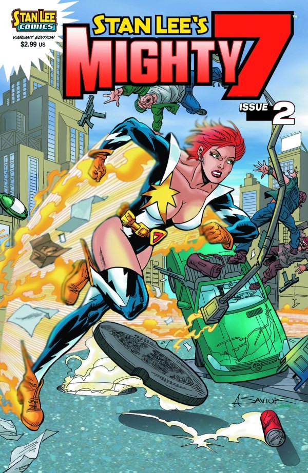 Stan Lee's Mighty 7 #2 - Alex Saviuk Variant (2012)