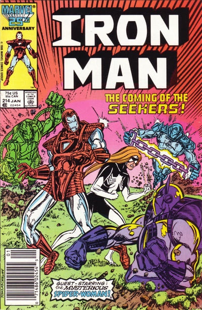 Iron Man #214 (1986) - Newsstand Edition