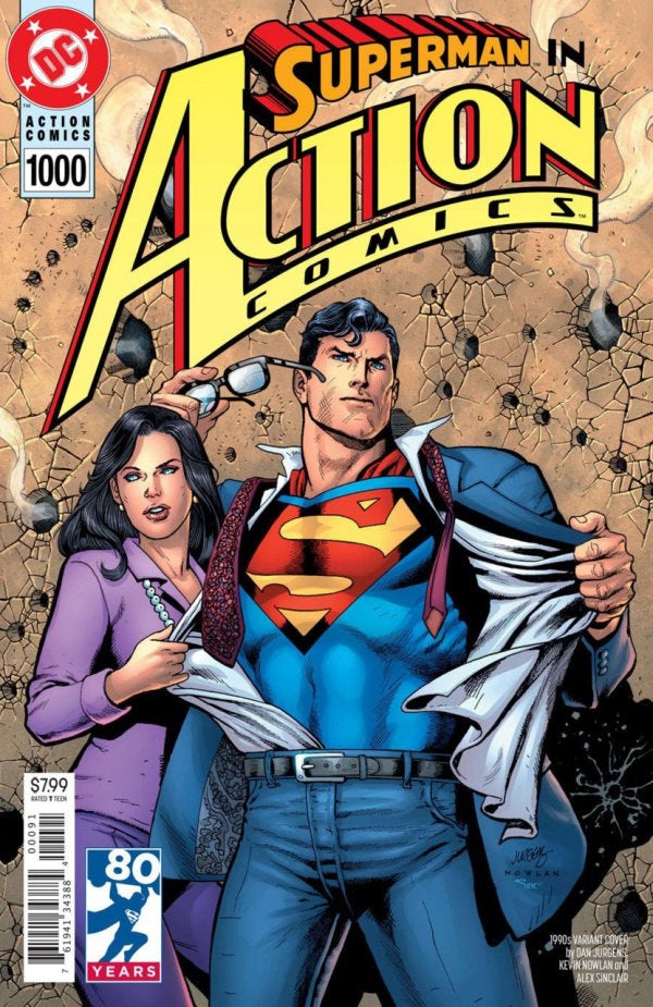 Action Comics #1000 (2018)-  Jurgens 1990s Variant